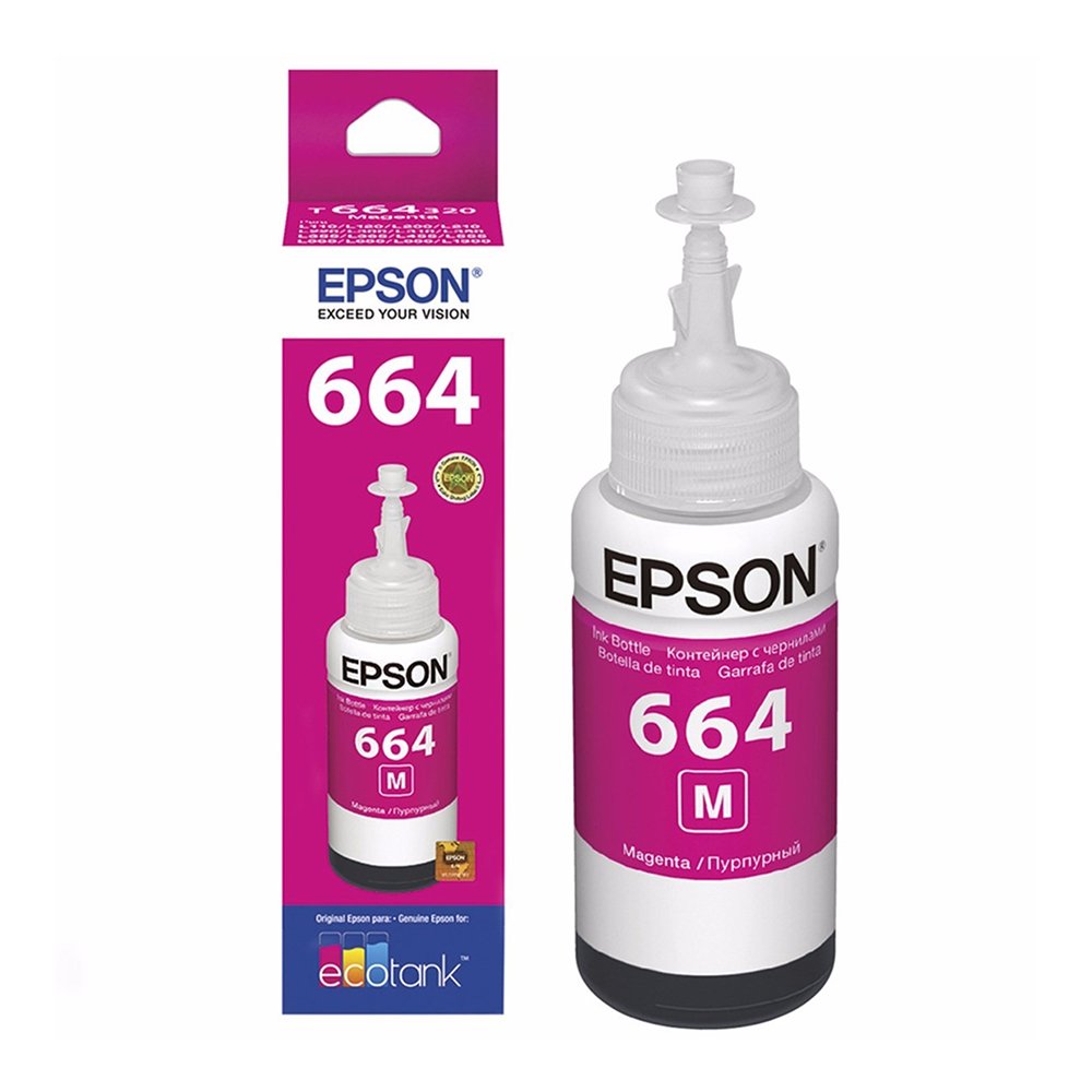 อิงค์แท้งค์ T664200 สีชมพู 70cc (L100/L200) Epson